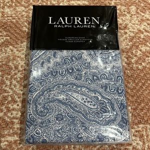 Ralph Lauren BANTRY PAISLEY Blue King Flannel Sham